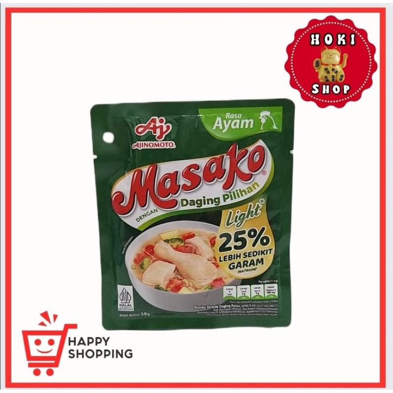 

Masako Light Rasa Ayam 50gr / Masako Ayam Light / Masako Lebih Sedikit Garam