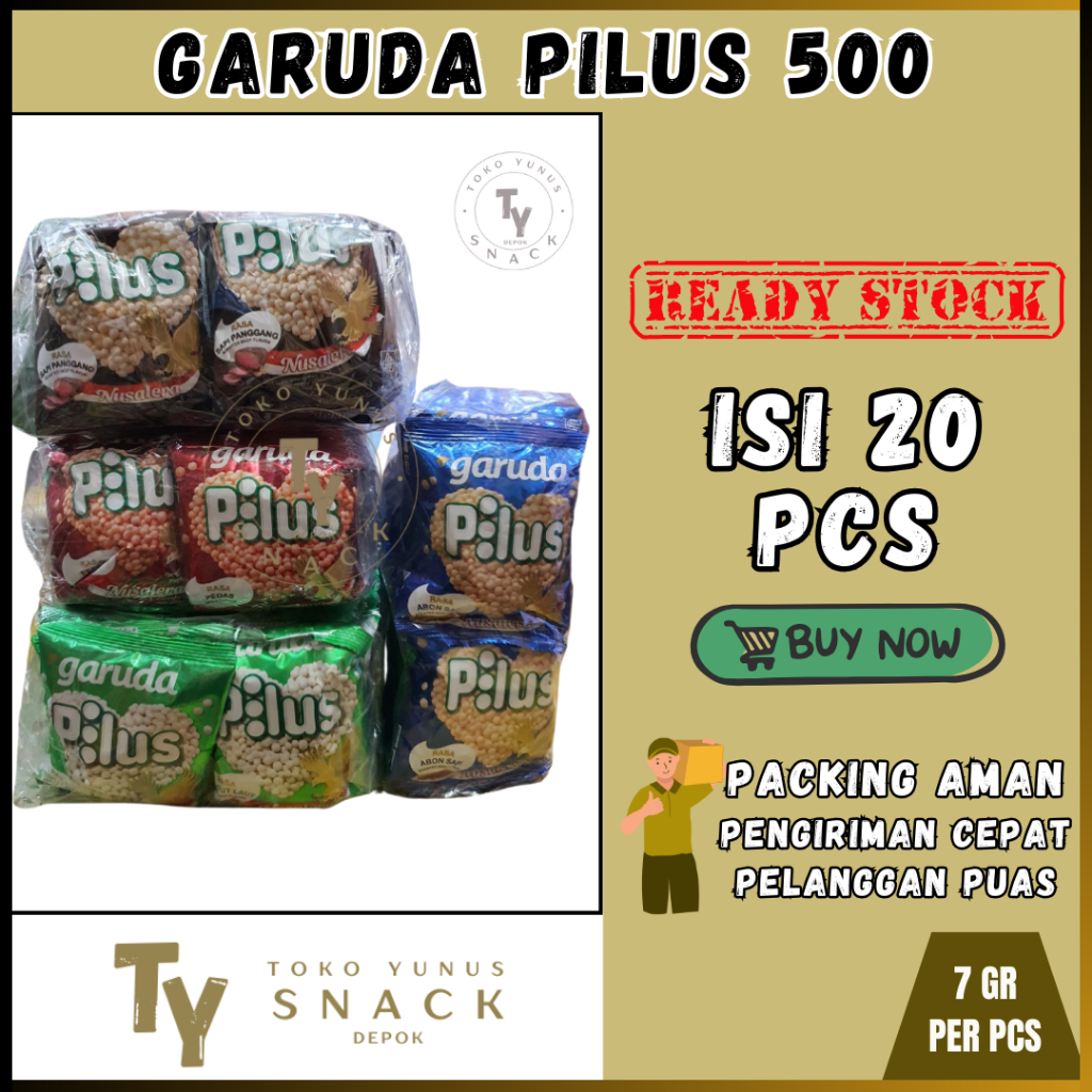

KACANG PILUS GARUDA 500 PACK ISI 20PCS @7GR