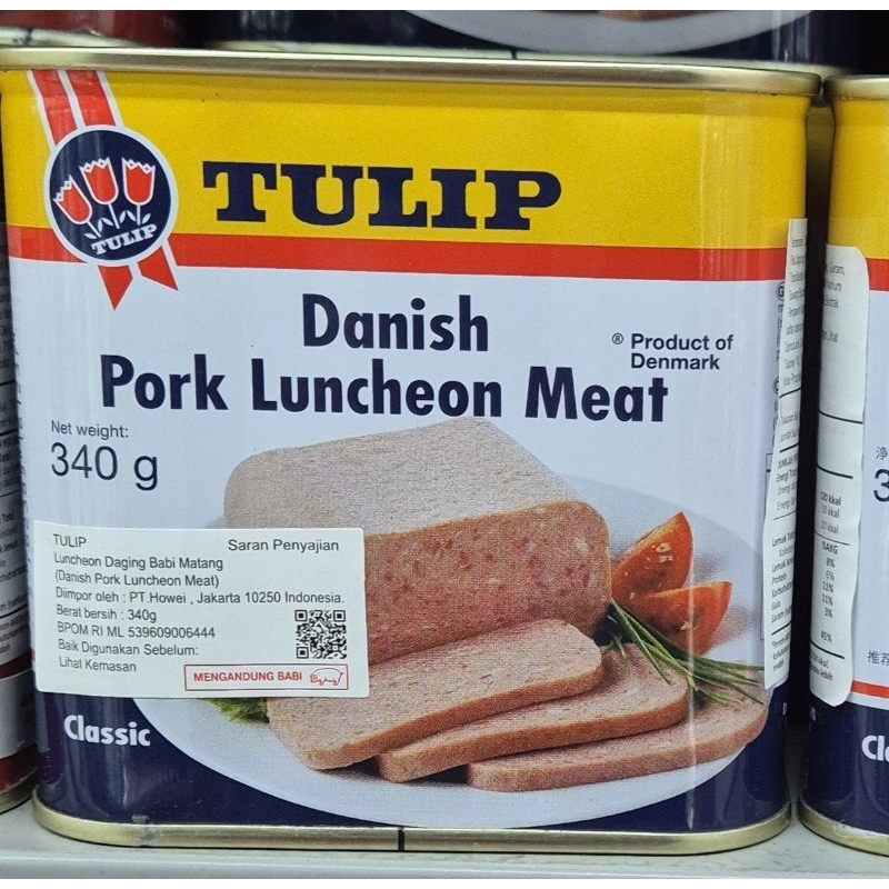 

Danish Luncheon Daging Babi TULIP Danish Pork Luncheon Meat 340g - HK.