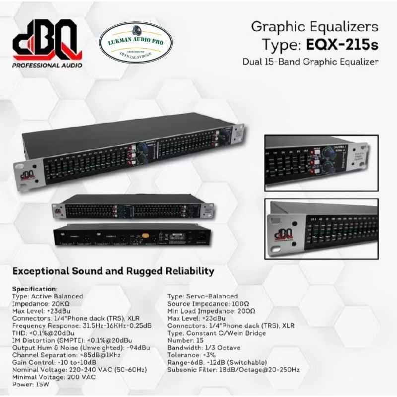 Equalizer DBQ EQX-215S Original