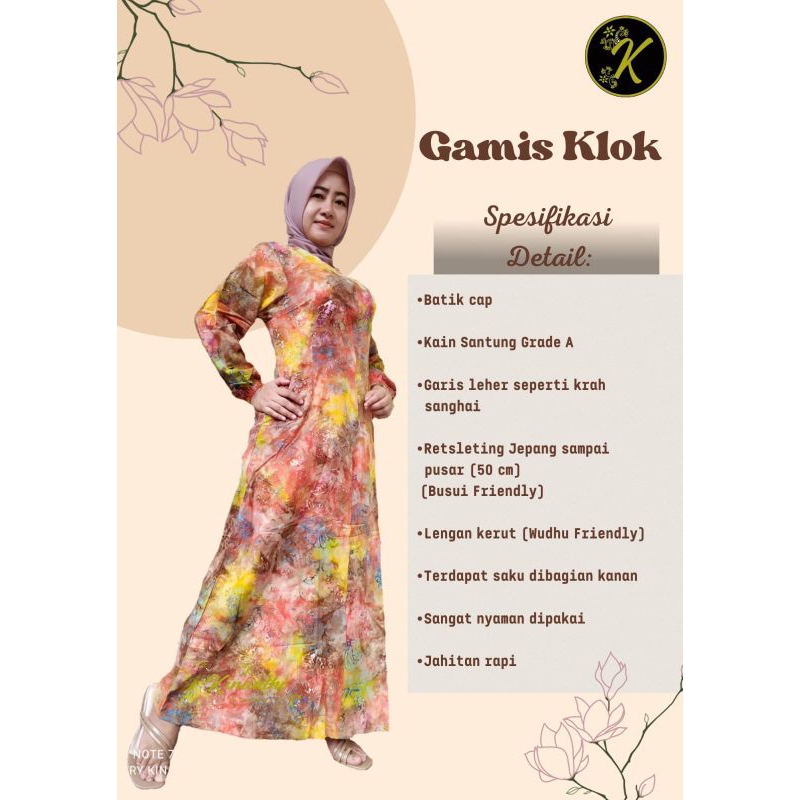 GAMIS KLOK BY KINANTHI BATIK NUSANTARA