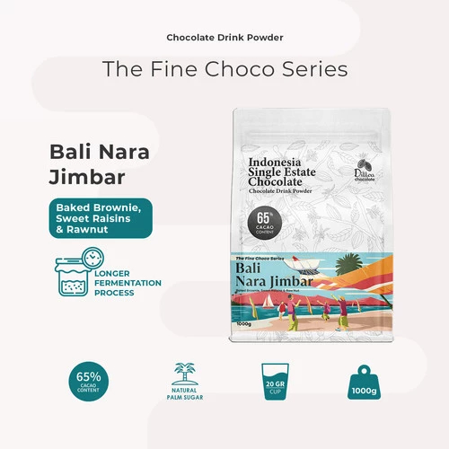 

Dillco Chocolate Fine Choco BALI NARA JIMBAR 1 Kg. Bubuk Coklat Cafe