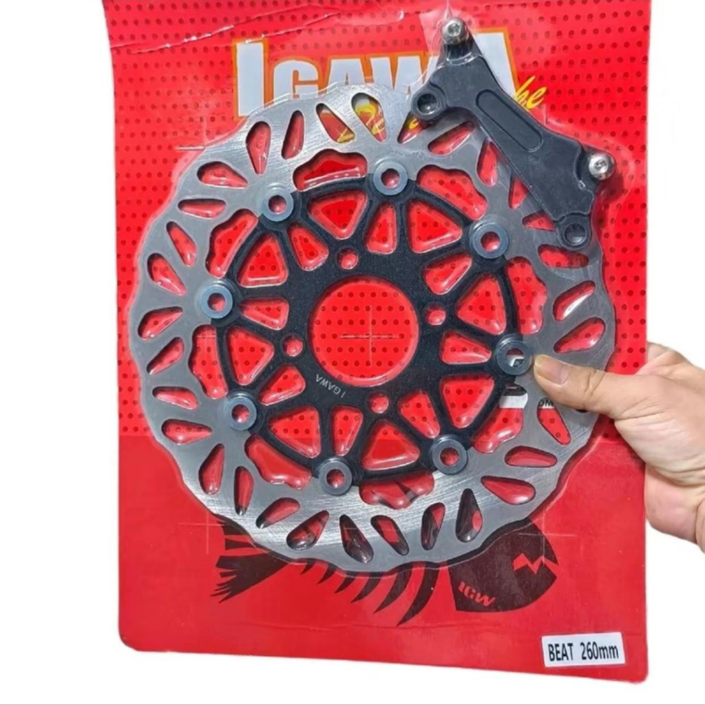 Disc Piringan Cakram Depan Igawa Ukuran 260mm Plus Breket Beat Vario Scoopy