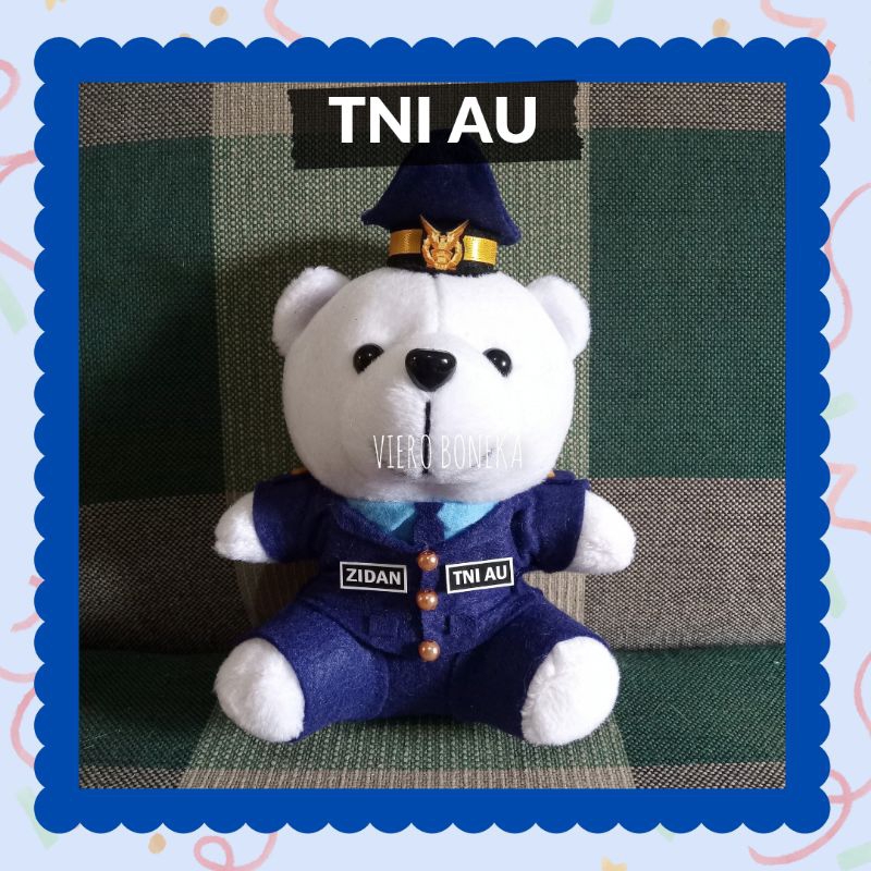 Boneka Profesi TNI AU PDU Hadiah Souvenir Wisuda Pelantikan Kelulusan Isian Buket Hampers