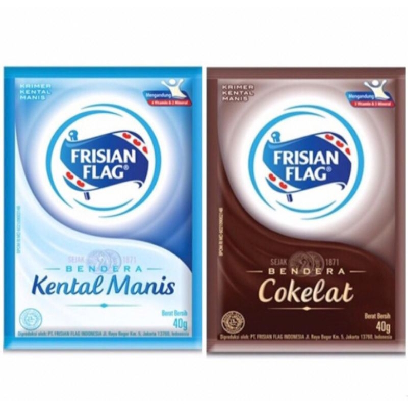 

Susu Bendera Frisian Flag Kental Manis/Renceng isi 6 Sachet