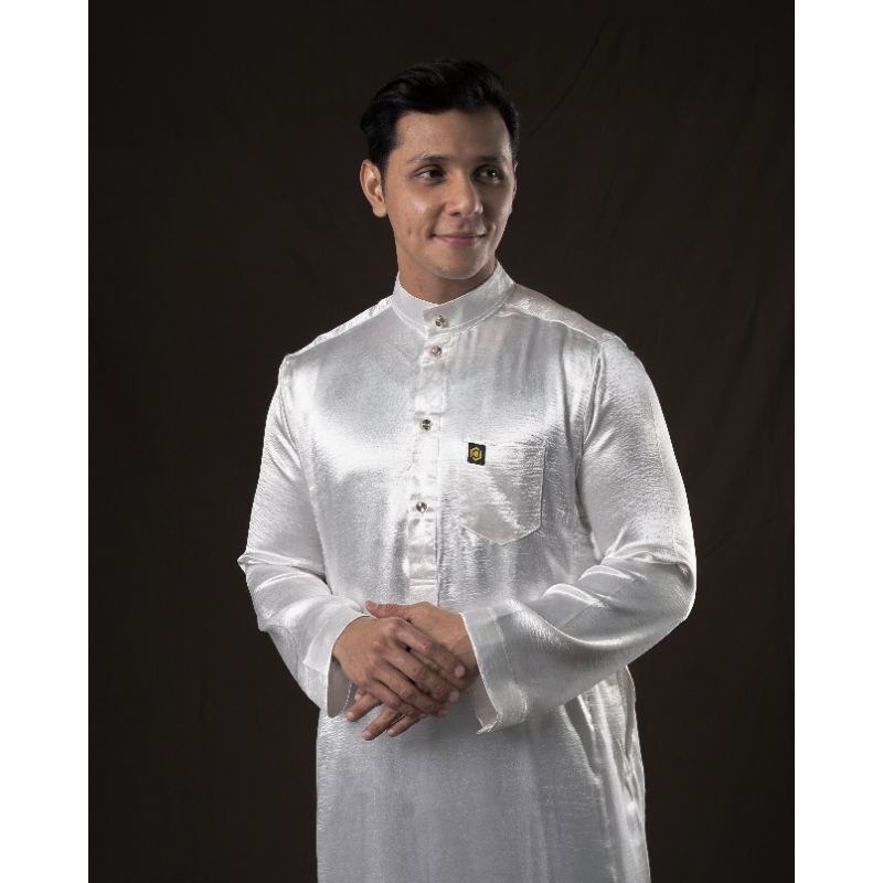 ELMAKKY Exclusive - Gamis Yuzarsif - Jubah Pria Slim fit Lengan Panjang putih simpel polos