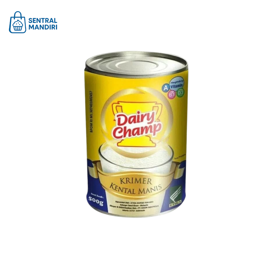 

Dairy Champ Susu Kental Manis 480gr, Cocok Untuk Roti Bakar dan Martabak Manis