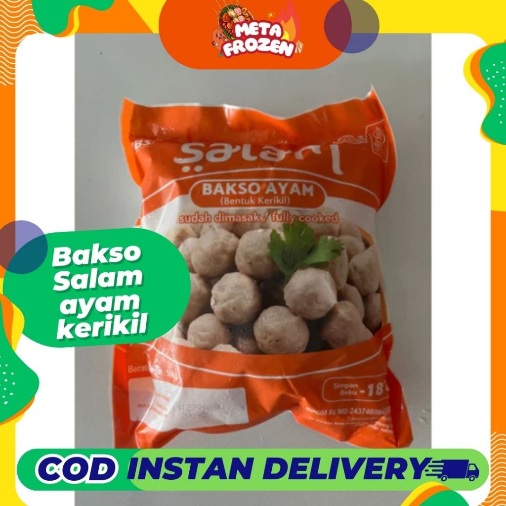 

Bakso Salam Ayam Kerikil – 500 Gram (Isi ±50 Butir)