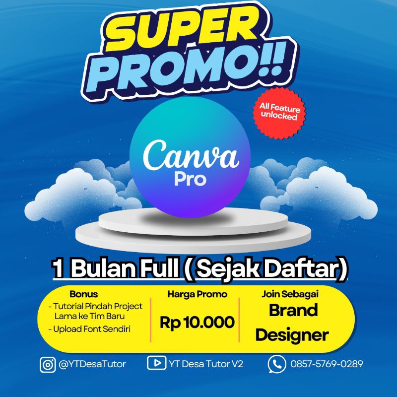 Canva Pro Premium 1 Bulan