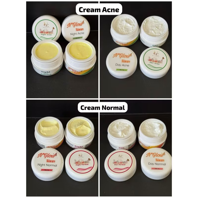 ECER UC BEAUTY REBORN NORMAL ACNE COD DAY CREAM NIGHT SABUN TONES SIANG MALAM PENGGANTI N GLOW SKINC