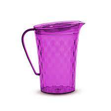Prism Crystal Pitcher and Tumbler(6) Set Purple Tupperware