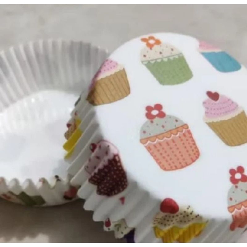 paper cup cake kertas cup roti bulat dan oval ukuran 8cm