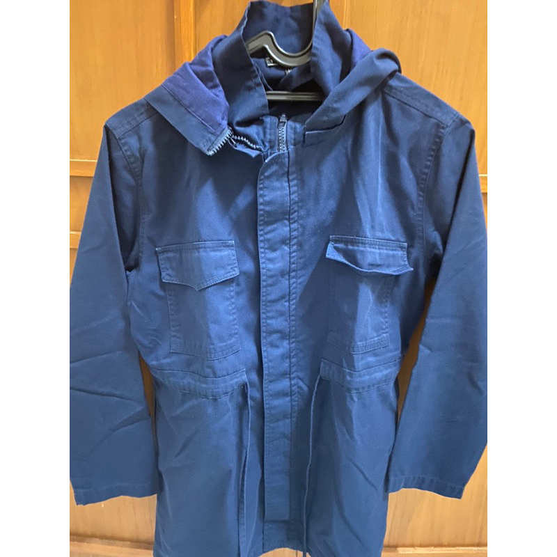 Preloved Jaket Parka Navy Tolliver Jacket Uk M
