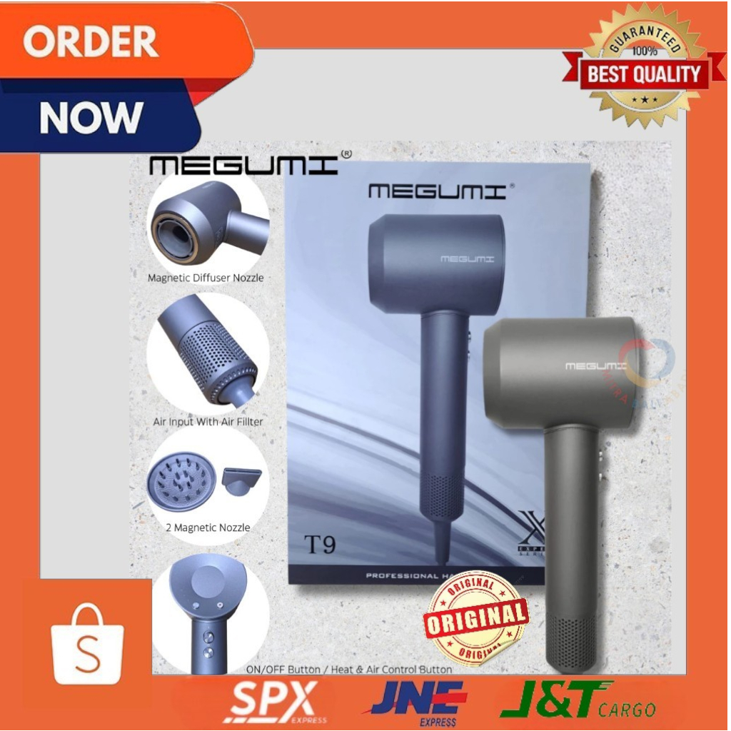 MEGUMI Fanless Hairdryer T9 - MEGUMI Professional Hair Dryer T9 - MEGUMI T9 - MEGUMI Hair Dryer