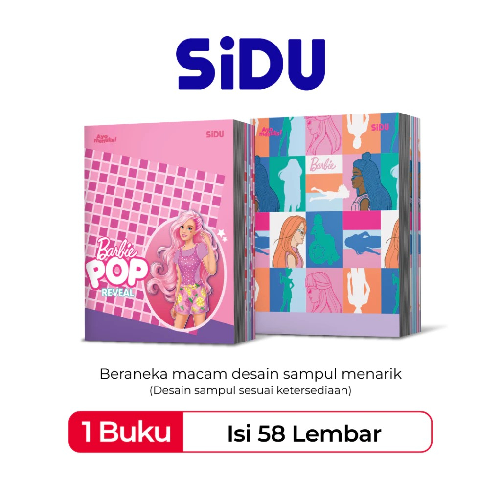

PGATK-SiDU Buku Tulis Barbie 58 Lembar - 10 Buku (1 PAK 10 BUKU)
