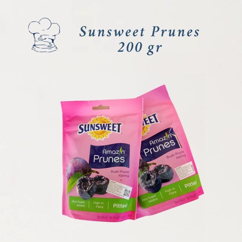 

Sunsweet Prunes 200gr/Pruns Pitted/Buah Pruns