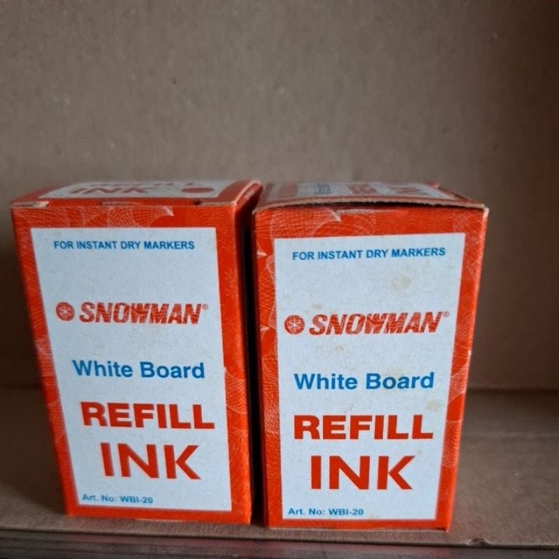 

tinta spidol whiteboard/ refill ink for whiteboard SNOWMAN (merah)