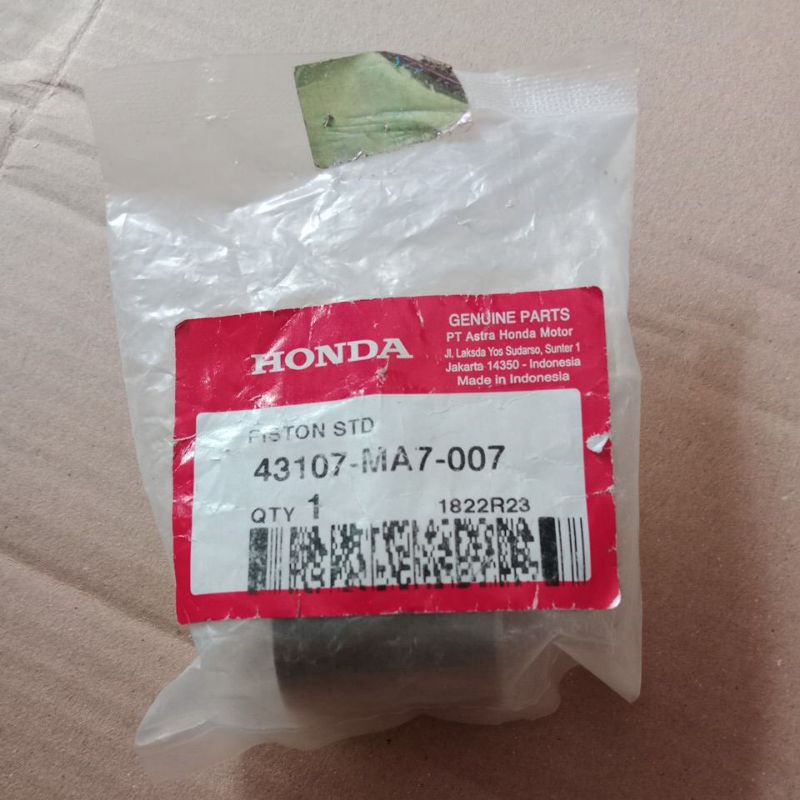 AHM 43107-MA7-007 Piston Kaliper Rem Blkng CB150R,CBR150R,CS1,Sonic,SupraX125