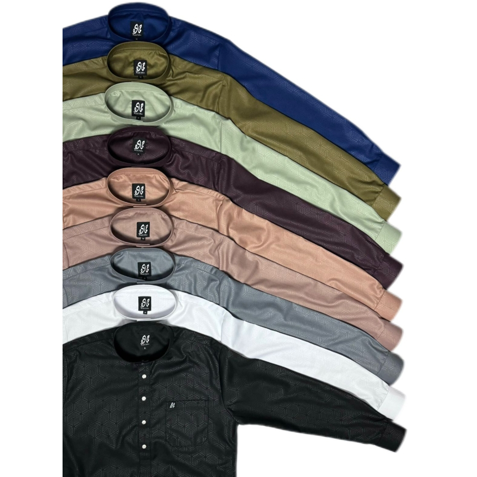 KURTA EMBOSS SNAP MANSET HAMADA FASHION EXCLUSIVE, KURTA HAMADA PREMIUM KEMASAN BOX,KURTA HAJI UMRAH