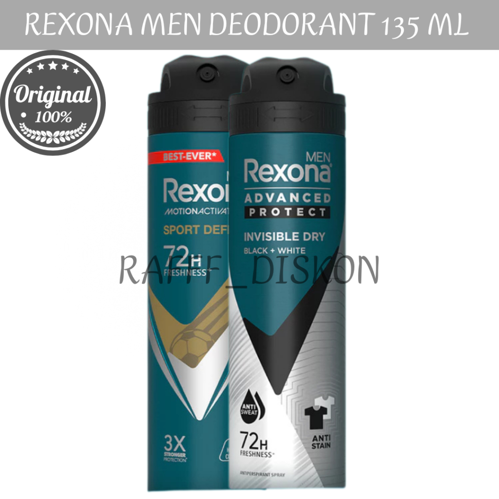 Rexona Men Deodorant Body Spray Antiperspirant 135ml / Rexona Men Spray