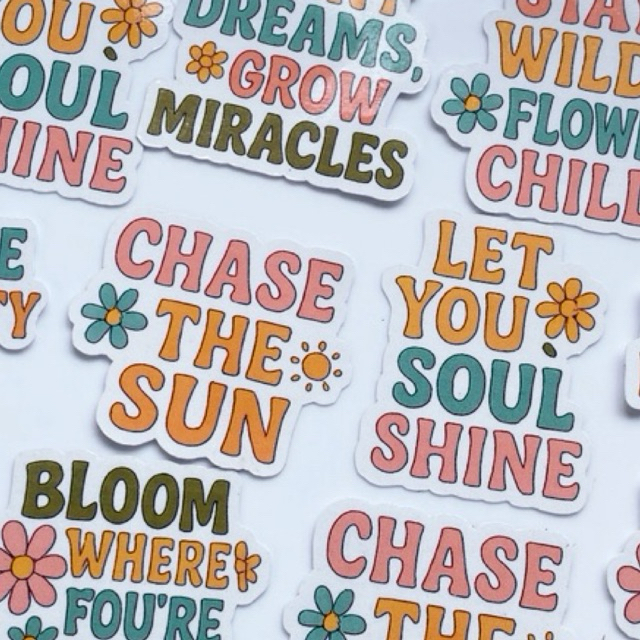 

Sticker Retro Quotes Floral - Motivasi Positif - Aesthetic Vinyl Waterproof