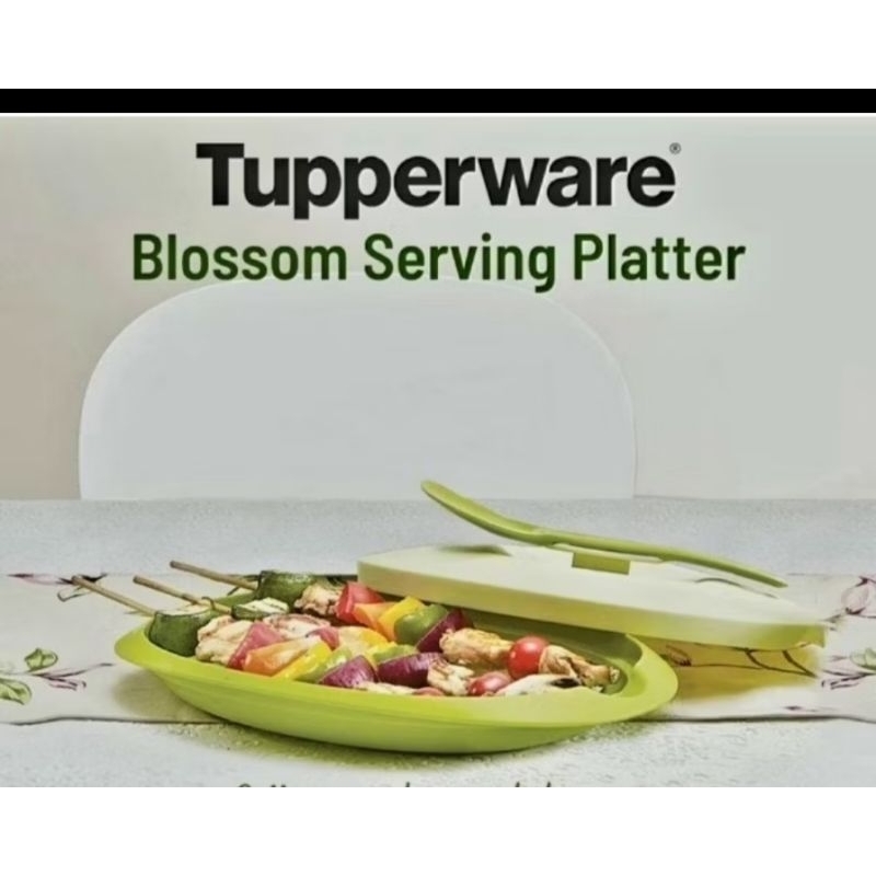 Blossom Serving Platter Tupperware Ori 600 ml