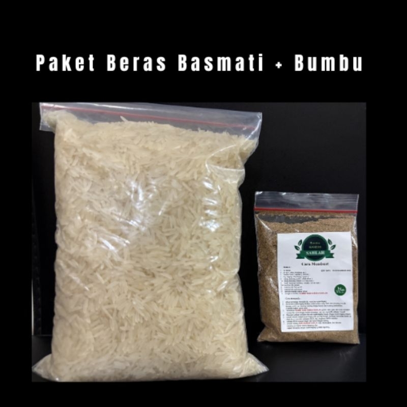 

Paket Beras Basmati dan Bumbu Kabuli/Mandhi/Biryani