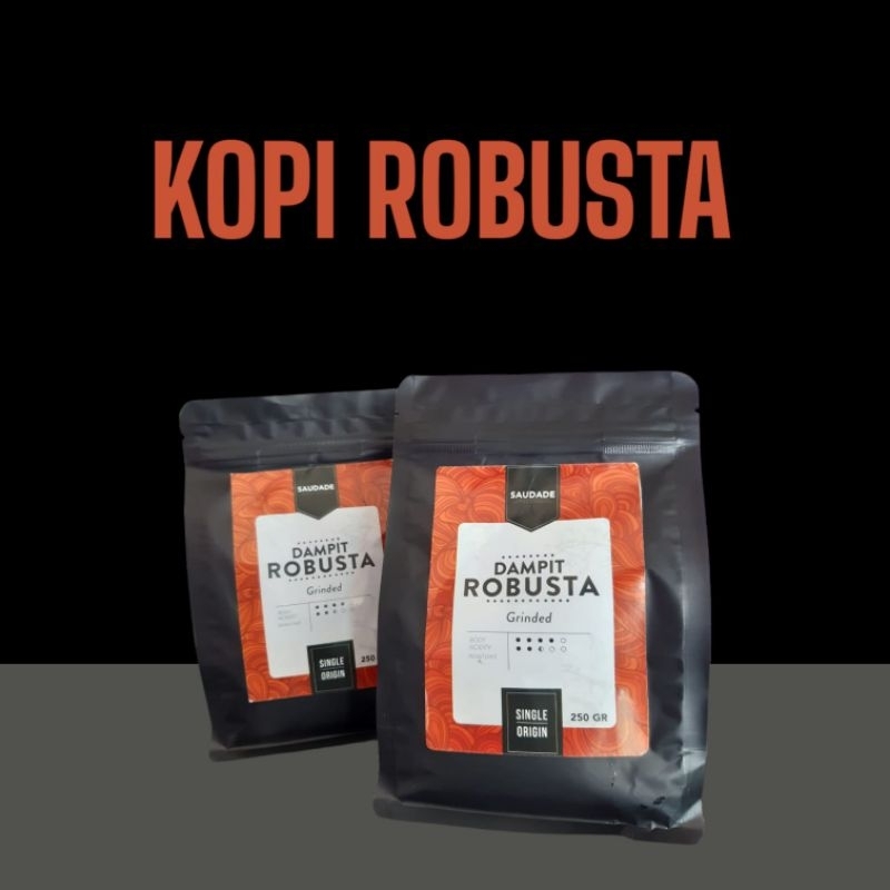 

KOPI ROBUSTA 100% KOPI MURNI ASLI DAMPIT/KOPI SAUDADE/MURNIKOPI HITAM/250Gram