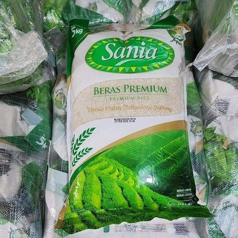 

Beras sania 5kg kemasan 1pcs rice food punel premium