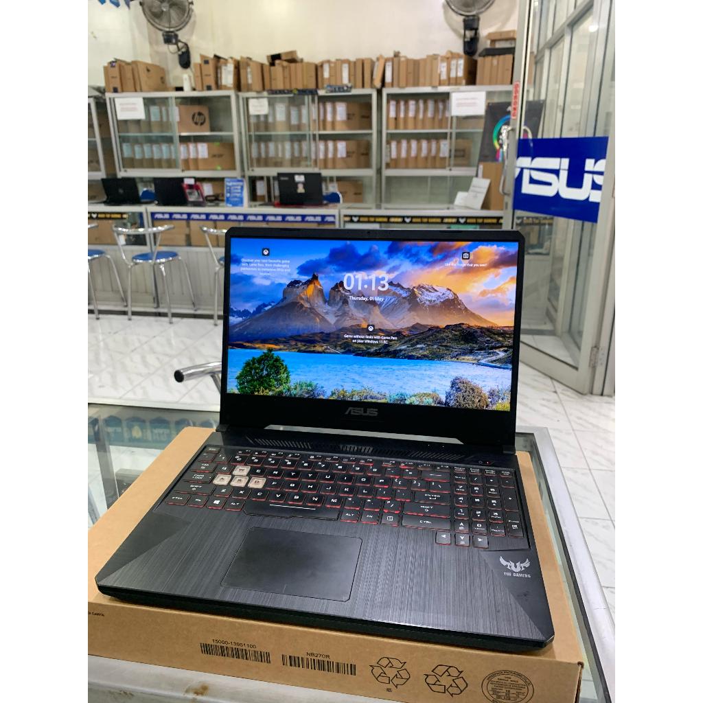 LAPTOP ASUS TUF FX505DT Ryzen 5-3 RAM 8GB/SSD 256GB+HDD 1TB WIN 11 LAYAR 15"FHD LIKENEW