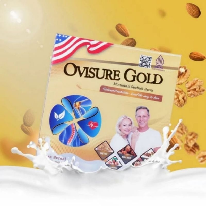 

Ovisure Gold USA 1 Box Original Susu Vitamin Tulang & Sendi