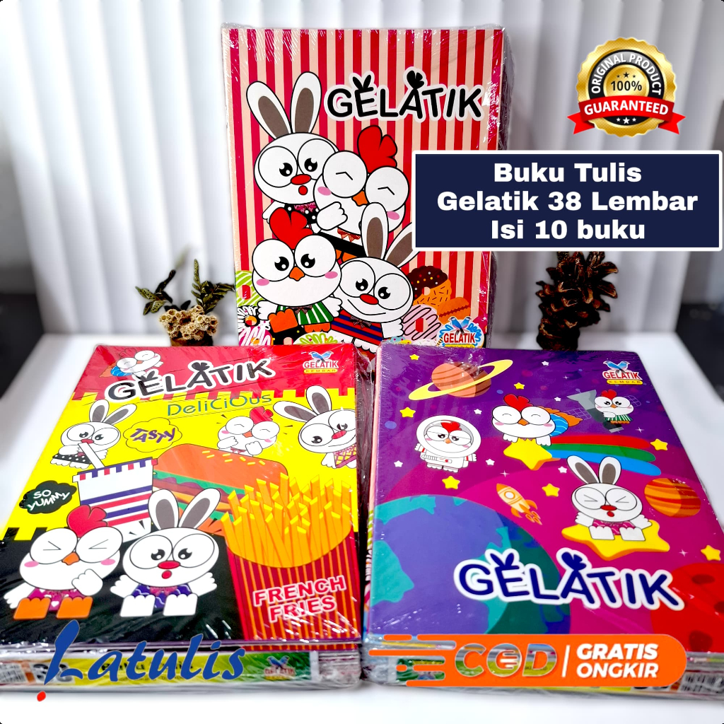 

Buku Tulis Glatik 38 (1 pak isi 10 buku)