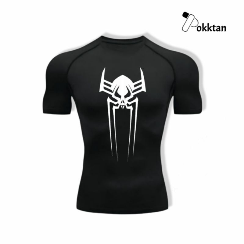Kaos Olahraga Compression Shirt Short Sleeve Spiderman ATSV Miguel o Hara / Kaos Olahraga Kompresi K