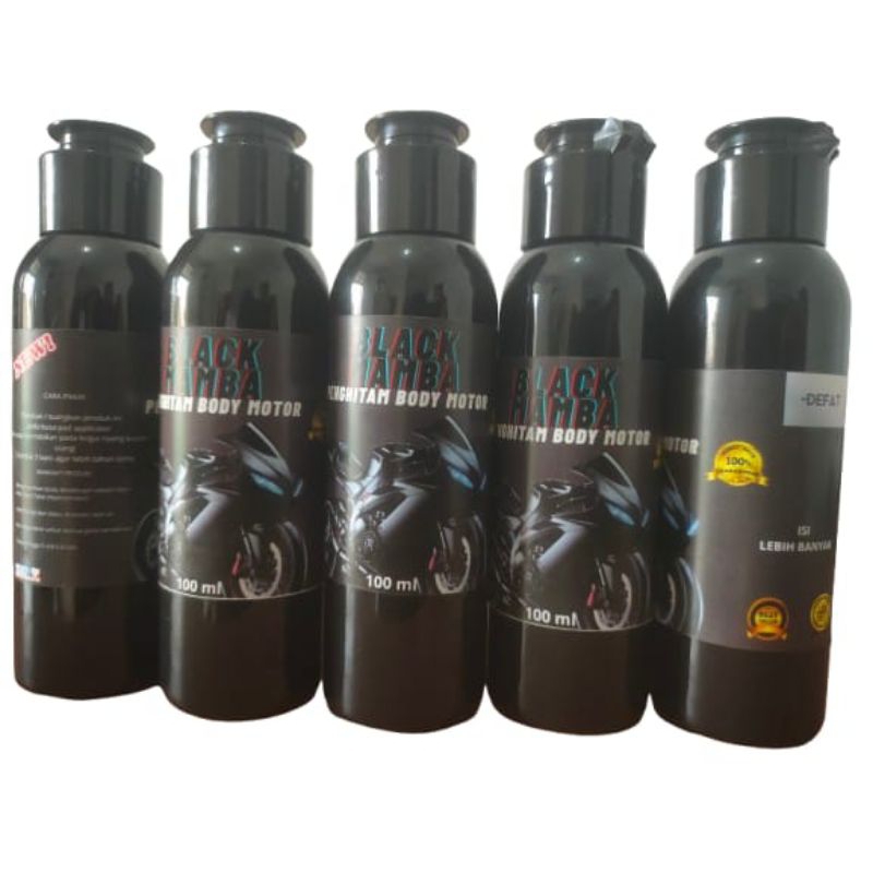 Penghitam Body 100 ml& plastik Restorer /Dashboard/ body motor motor Back to Black master / Penghita