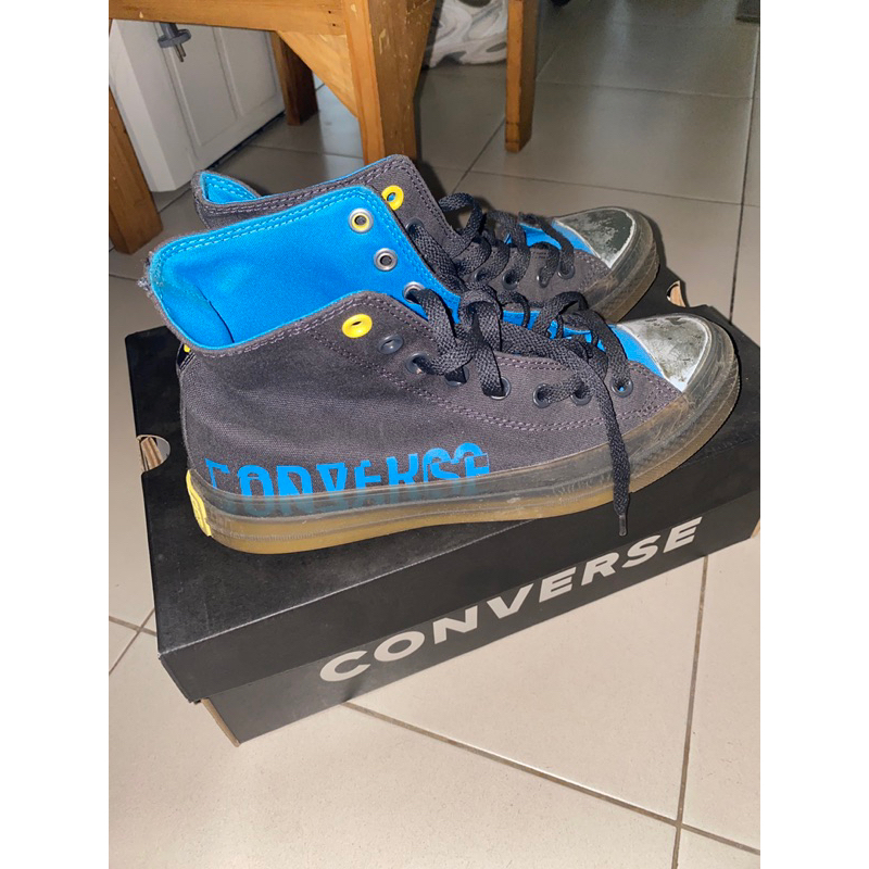 [PRELOVED] Sepatu converse taylor all star ori size/ukuran 41 warna hitam variasi cx logo remix