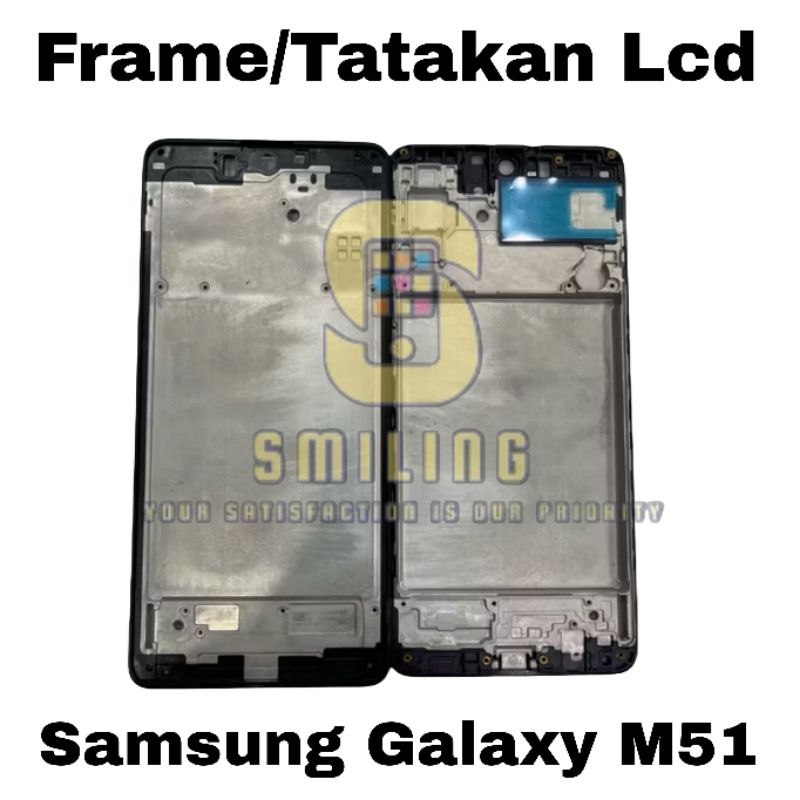 FRAME TULANG TENGAH DUDUKAN LCD SAMSUNG GALAXY M51 M515 NEW ORI
