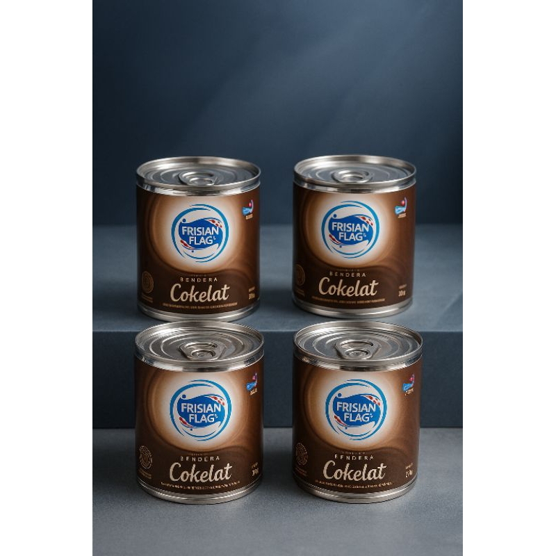 

4 PCS SUSU KENTAL MANIS FRISIAN FLAG RASA COKELAT KALENG 370 GRAM
