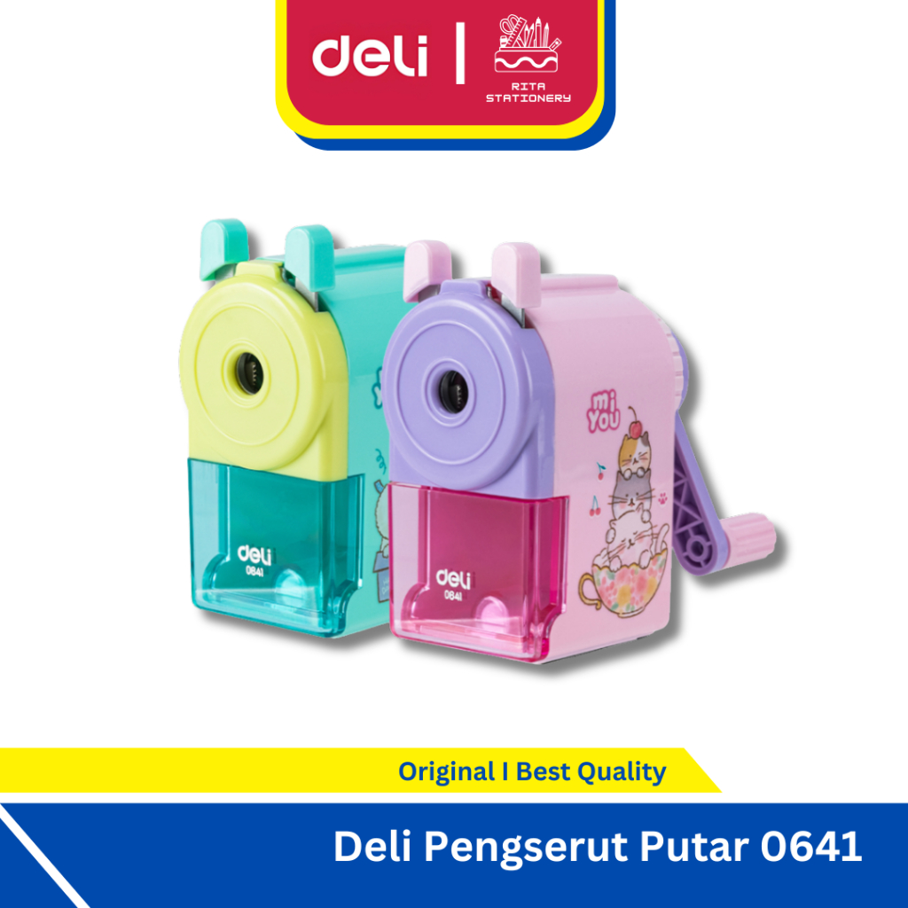 

Deli Pengserut Rautan Putar Lucu Cute / Rotary Pencil Sharpener - 0641