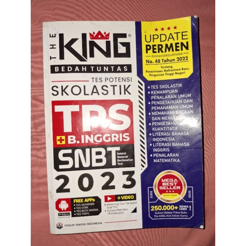 PRELOVED BUKU TPS KING SNBT/UTBK 2023