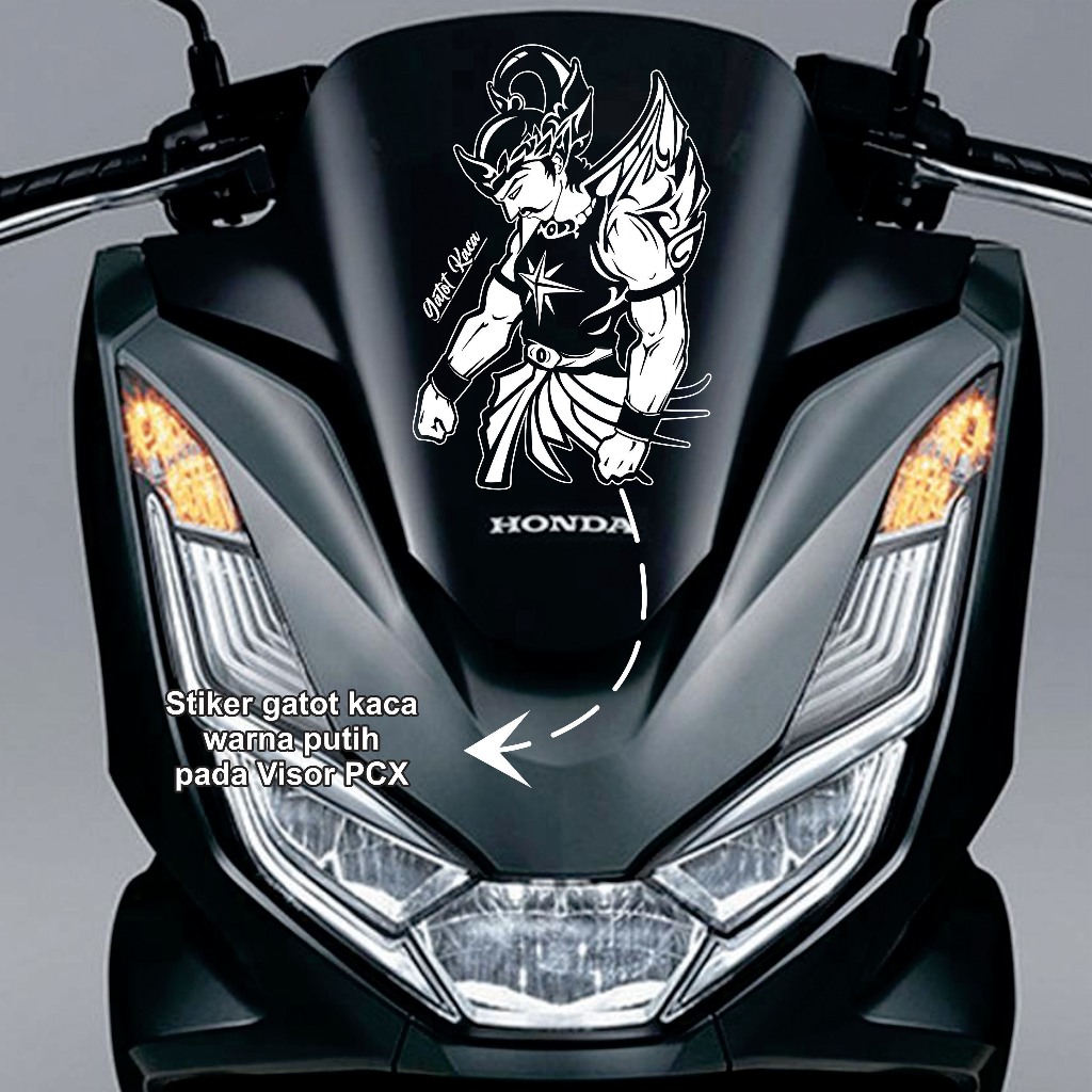 Stiker gatot kaca timbul menyala