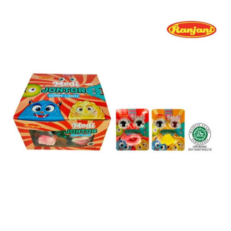 

modi jontor gummy ranjani candy 1 box isi 24 pcs