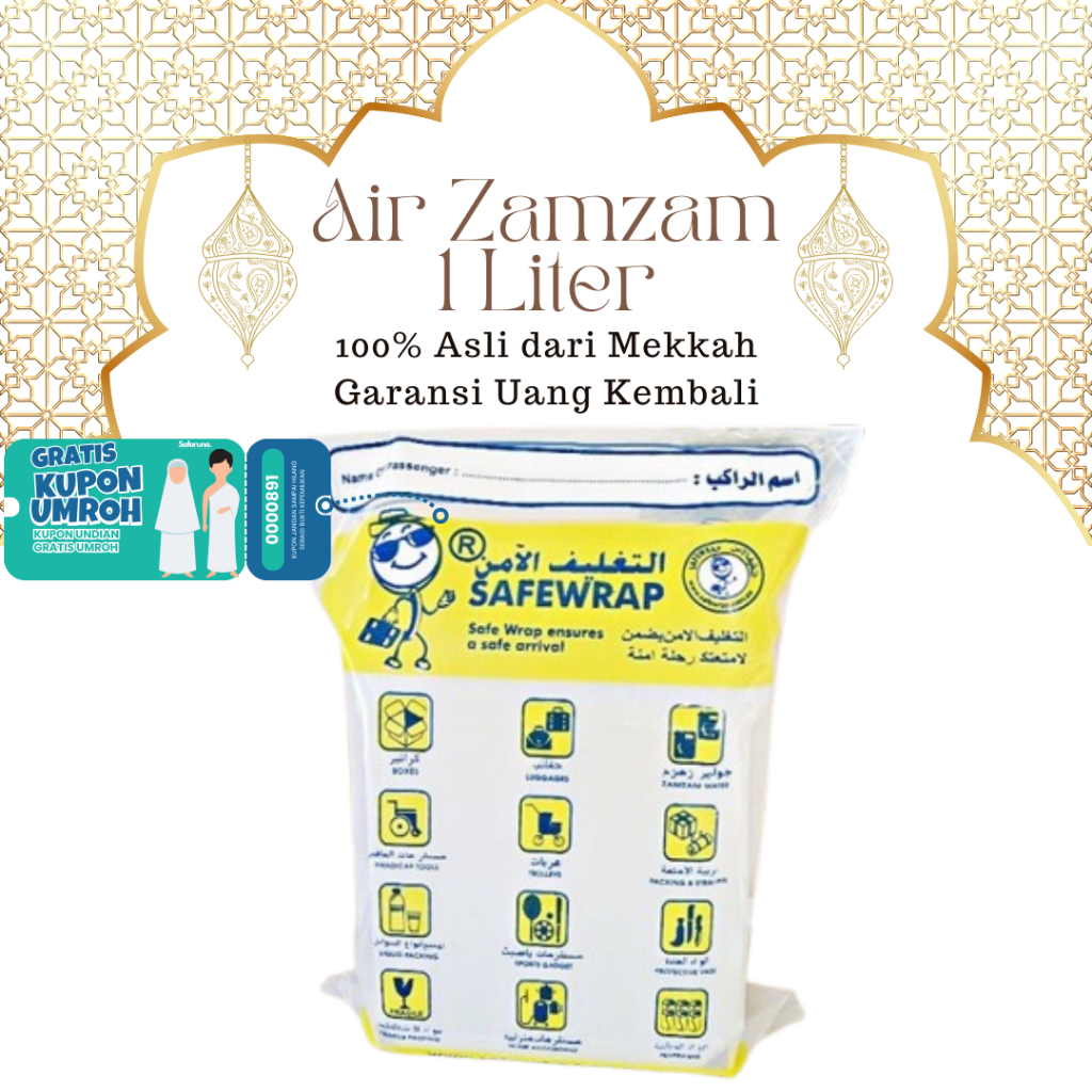 

air zamzam 1 lt 100%asli tidak di campur Harga Promo