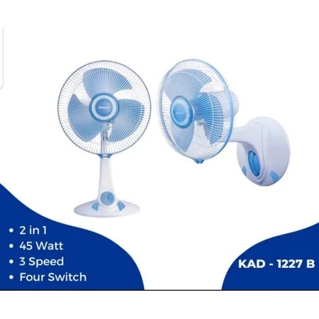 KIPAS ANGIN MIYAKO KAD-1227B PL kipas dinding miyako kipas gantung kipas 2 fungsi kipas dinding