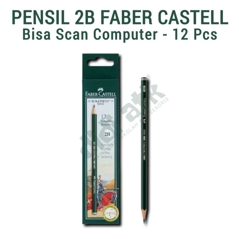 

Pensil 2B Faber Castell Asli 1 Pak Isi 12 & 6 Pcs