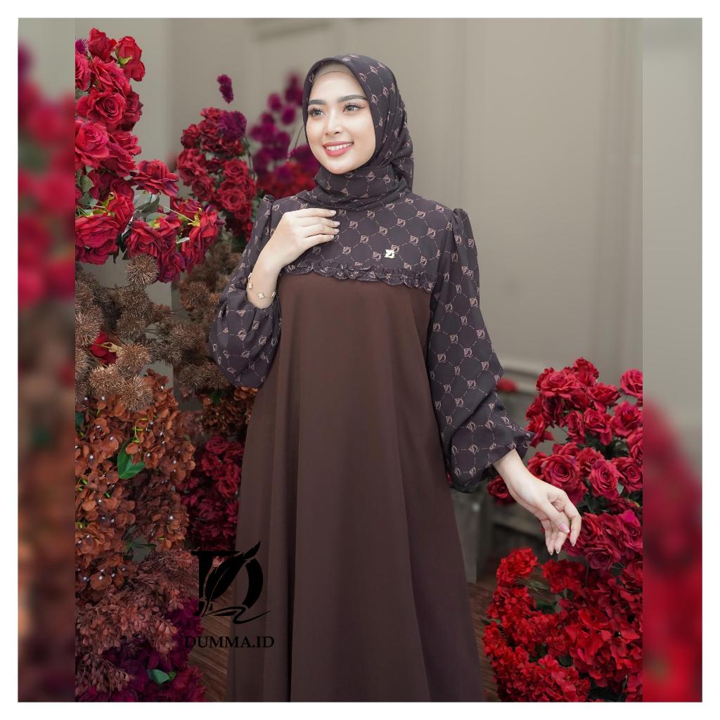 Gamis Tabashi Set Hijab Wanita Muslimah Dewasa Terbaru 2025 BY DUMMA
