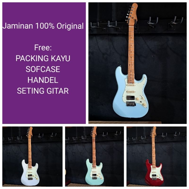 GITAR ELEKTRIK CRAFTER MODERN SERA GITAR STRATOCASTER ROASTED MAPLE
