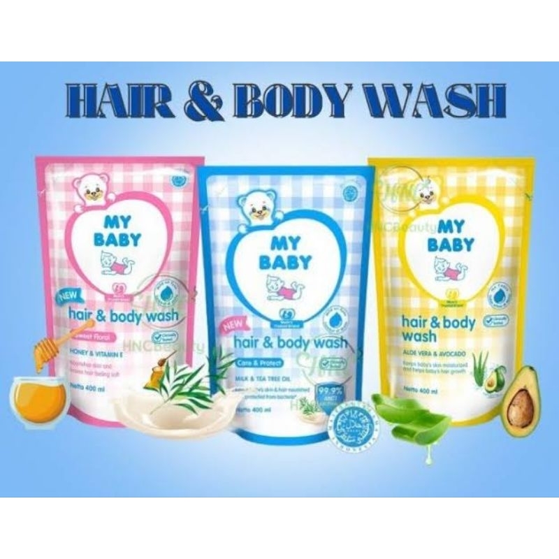 MY BABY SAMPO DAN SABUN BAYI REFILL 375ML