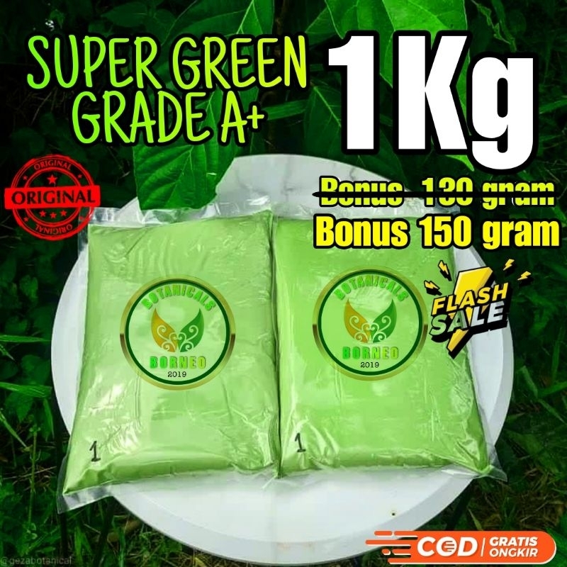 

1KG BONUS 150 BUBUK MINUMAN HIJAU SEGAR