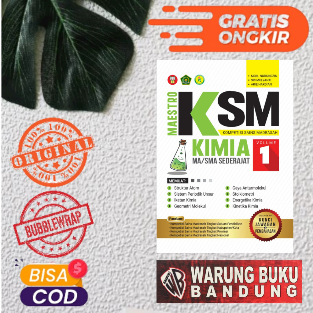 BUKU MAESTRO KSM KIMIA MA/SMA SEDERAJAT VOLUME 1 TAHUN 2025 - YRAMA WIDYA