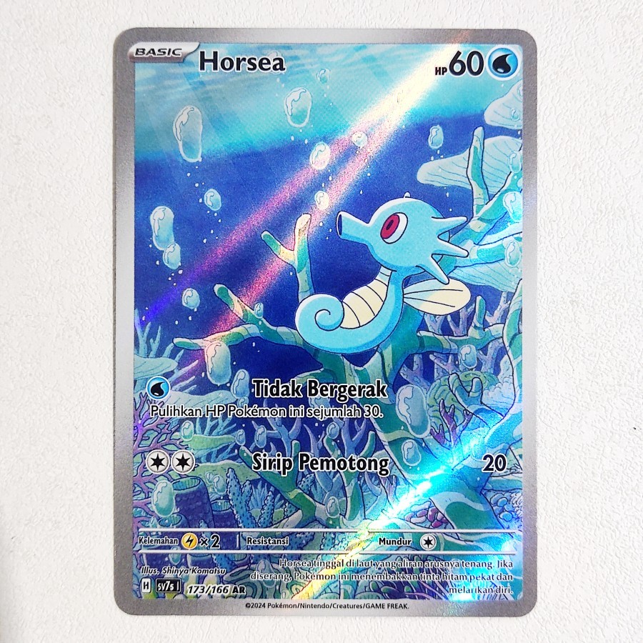 Horsea AR 173/166 SV7s - Kartu Pokemon Indonesia